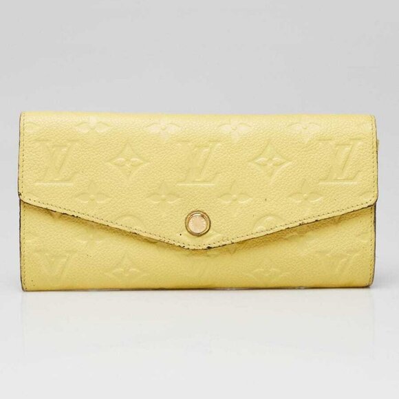 Louis Vuitton Citrine Monogram Empreinte Leather Curieuse Wallet - Picture 1 of 8